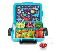 Opilroyn Children's Lunch Box Food Container, Five Compartment Food Box for Meal Preparation Girls On the Go Picnic School Travel Snack Fruit Bread