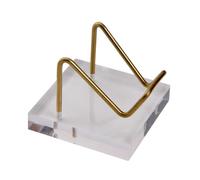 Opilroyn Crystals Easel - Rock Display Stand, Display Stand Holder | Metal Arm Mineral Fossil Display Stand Holder, Collectible Small Easel Stand for Display Crystal Geodes Mineral Agate Fossils