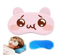 Opilroyn Cute Sleep Masks,Fully Blackout Night Blindfolds With Cooling Gel Pack | Cartoon Eye Mask | for Home Travel Airplane Nap Relaxation Rest