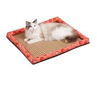 Opilroyn Dog Cooling Mat, Dog Cooling Mat Inside, Dog Cool Mat, High-temp Resistant Washable Square 50x40cm Bed Rattan Nest for Four Seasons Small Apartment Life