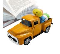 Opilroyn Easter Truck Decor | Holiday Car Toys with Eggs | Happy Spring Small Truck Decorations, Easter Farmhouse Metal Car Model for Holiday Decor