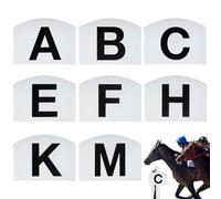 Opilroyn Equestrian Dressage Letters,Training Dressage Marks,Solid Dressage Marking,Complete Set Weatherproof Dressage Equipment for Training and Competitions