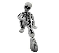 Opilroyn Full Skeleton Pillow For The Bed - Halloween Whole Body Skeleton Decoration Cushion | Gothic Plush Padded Skull Decoration for Home Sofa Dorm Farm Bedroom