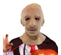 Opilroyn Halloween Costumes Scary , Halloween Face Cover | for Headwear Props | White Haired Grandad Face Cover Terror Cover