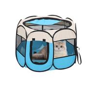 Opilroyn Home Tent | Indoor Play Run For Cats With Mesh Semi Closed - Spacious Travel Kennel For Pups Kittens Ferrets Hamsters Hedgehogs Rabbits Duck Chicks Outdoor Garden Travel
