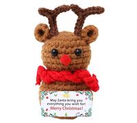 Opilroyn Miniature Collectible Figurines, Christmas Crochet Doll,Cute Indoor Christmas Decor Hook - Small Figurines Home Decor Home Decor Table Decoration Bookshelves