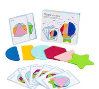 Opilroyn Shape Matching Puzzle Match Match | Matching Maze Wooden Color Recognition - Preschool Strere, GEOMETRY SMETTING AI Fun