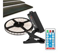 Opilroyn Solar LED Light Strip | Yard Garden Solar Lamp | Waterproof Solar LED Patio Lights with Clip, Umbrella Decorative Light with 4 LED Lighting Modes for Garden Yard Home