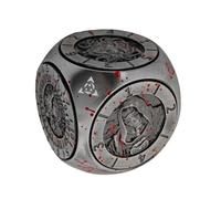 Opilroyn Spinner Dice, Portable Gathering Supplies 6-Sided Metal Table Games Spinner Dice With Magnetic Box For Competition Entertainment Leisure Bar Family Gathering