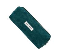 Opilroyn Start of School Season Corduroy Pencil Case Season Solid Color Corduroy Pencil Case Literary Simple High School Student Storage Bag Large Capacity Stationery Bag