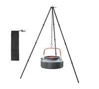 Opilroyn Tripod Cooking Over Fire - Foldable Survival Gear, Campfire Cooking Tripod | Aluminum Alloy Lightweight Tripod Cooker, Outdoor Camp Tripod With Adjustable Chain, for Barbeque Cooking