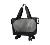 Opilroyn Trolley Bag | Rotary Suitcase Set for Travel with Dry Wet Separation - Large Carpet Bag with Swivel Wheels for Business Travel and Tourism, Black, riferimento alla descrizione, Refer to
