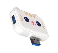 Opilroyn USB Docking Station for Laptop | Cute Laptop Hub Computer Dock,High-speed Transmission, Multiport Adapter Dock Dongle, Portable Desktop Docking Station for Phone Tablet