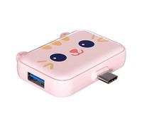 Opilroyn USBC Dock - Cute Computer Dock,Multiport Adapter Dock Dongle, Desktop Docking Station Portable for Home Office Travel, High-speed Transmission