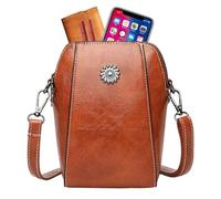 Opilroyn Vertical Shoulder Bag, Phone Wallet For Dating, Retro Leather Phone Pouch - Suitable For Travel, Shopping, Cash, Keys, Passport, Cards, Glasses, Yellow, Se référer à la description