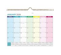 Opilroyn Wall Calendar 2026 - Weekly Daily Holidays - January 2026 - June 2027 Desk and Wall Calendar - For Academic Schedule Planning Christmas New Year Home Office