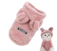 Opilroyn Winter Dog Hoodie Sweatshirt, Pet Cold Weather Coats, Cold Weather Cat Puppy Sweatshirt, Cute Bunny Ear Warm Dog Sweater for Cats Dogs