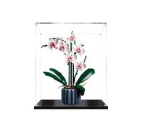 OPIMUS Acrylic Display Case for Lego Orchid, Dustproof Protection, Clear Decoration Showcase, Collectible-No Lego Model(3mm)
