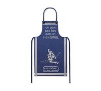 Opinel Kitchen Apron for Adults, Blue, Cotton
