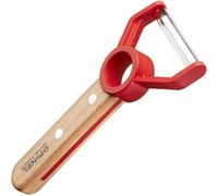 Opinel Le Petit Chef Children's Peeler, Rustproof, Stainless Steel, Beech Wood, Red