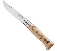 OPINEL N°08 Gravure Rando Hêtre - Mixte - Beige - size only size- model 2025 only size