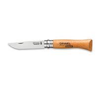 Opinel Knife No.6 Carbone – Carbon Steel Blade – Brown/Grey – Unisex – Model 2024