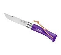 OPINEL No 7 Colorama Violet 8cm locking knife with strap - stainless steel blade