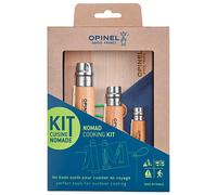 Opinel - Picnic kitchenware essentials kit - Kit Cuisine Nomade in Wood - Blue Blue