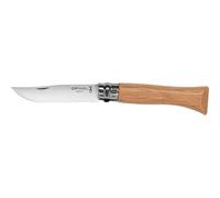 OPINEL No 6 Oak Classic - Oak wood handle - 7cm stainless steel blade with locking collar