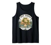 Opinionated Frog on Mushroom, Funny Judging You Silently Tank Top