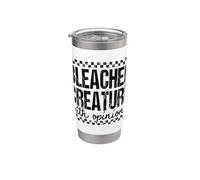 Opinionated Game Day Spectator Checkerboard Design Stainless Steel Insulated Tumbler