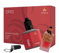 Opio Car Air Freshener Gift Set - 8ml Diffuser Bottle + 30ml Refill Bottle - Vent Clip, Gasket and Mini Reed Sticks - Long Lasting Fragrance - Car Diffuser Air Freshener by Perfa
