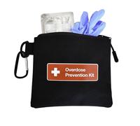Opioid Overdose Prevention Kit Canvas Bag | Designed for Overdose Readiness Planning Kits (Case Only) (Black, 10 Units)