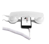 Opis 60s micro - Retro mobile phone headset for Android phones, tablets, notebooks/Headphone with Microphone/Laptop Headphones/Computer Headset/USB Phone Handset (USB-C) (white)