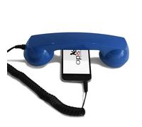 Opis 60s micro - Retro mobile phone headset for Android phones, tablets, notebooks/Headphone with Microphone/Laptop Headphones/Computer Headset/USB Phone Handset (USB-C) (blue)