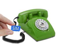 Opis 60s Mobile: The Retro Phone with SIM Card Slot and GSM, a Landline Mobile for Elderly Green