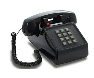 Opis PushMeFon Cable: The Old Fashioned Desktop Retro Telephone - Push Button Landline Phone in Vintage Style for Home Use in Black