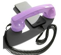 Opis Technology 60s Micro USB-C Edition: Retro Telephone Handset for Mobile Phones & Smartphones, Corded Phone Receiver with 3.5 mm Plug & USB-C for Android, Tablets & Computers (Pink)