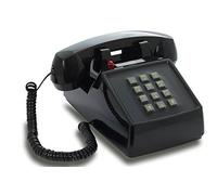Opis Technology PushMeFon Cable Retro Push Button Landline Phone, Black