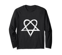 Opium Heart Pentagram Streetwear Long Sleeve T-Shirt