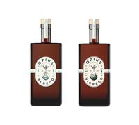 Opius Alcohol-Free Liqueur Pair | Albedo & Nigredo | Premium Non-Alcoholic Elixirs | 2 x 50cl Bottles | Complex Botanical Blends