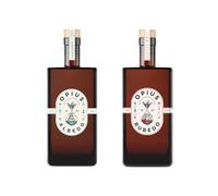 Opius Alcohol-Free Liqueur Pair | Albedo & Rubedo | Premium Non-Alcoholic Elixirs | 2 x 50cl Bottles | Bold Botanical Blends