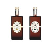 Opius Alcohol-Free Liqueur Pair | Amaro & Nigredo | Premium Non-Alcoholic Elixirs | 2 x 50cl Bottles | Bold Botanical Flavours