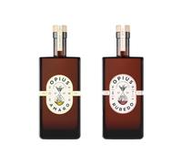 Opius Alcohol-Free Liqueur Pair | Amaro & Rubedo | Premium Non-Alcoholic Elixirs | 2 x 50cl Bottles | Herbaceous & Citrus Notes