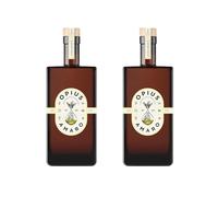 Opius Amaro Non-Alcoholic Elixir | 2 x 50cl | Herbaceous Botanical Blend | Artisanal Craftsmanship | Citrus & Wormwood Notes | Perfect for Cocktails or Neat | Opius Distillery