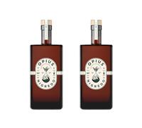 Opius Nigredo Non-Alcoholic Elixir | 2 x 50cl | Complex Botanical Blend | Artisanal Craftsmanship | Caramel & Coffee Notes | Versatile for Cocktails or Neat | Opius Distillery