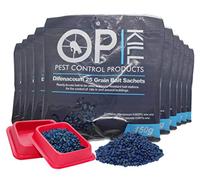 Opkill Professional Rat & Mouse Killer Poison Grain MultiPack 1.5kg Strongest Bait Available Fast acting Safe for Professional and Domestic use X10 Trays)…