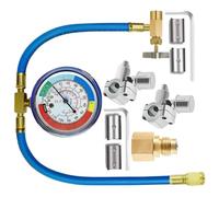 Oplaadset Voor Airconditioning - Oplaadset Voor Koelmiddel Vor Auto's Met Slangdoorboringsventiel, onderhoudsgereedschap | Apparatuur Seizoensonderhoud In De Automobielsector Thuisgarage W