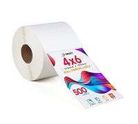 Oplect | Pack of 500 | 4x6 Inch Direct Thermal Printer Labels | Roll | White | Permanent Adhesive | Shipping & Labelling | Compatible with All couriers | 100mm x 150mm (Pack of 1-500 Labels)