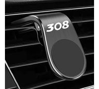 oPlsdqw Car Phone Holder for Peugeot 308, Air Vent Car Phone Mount, Hands-Free Mobile Stand, Adjustable Mobile Phone Car Mount Clip - Auto Decorative Accessories,A/Black